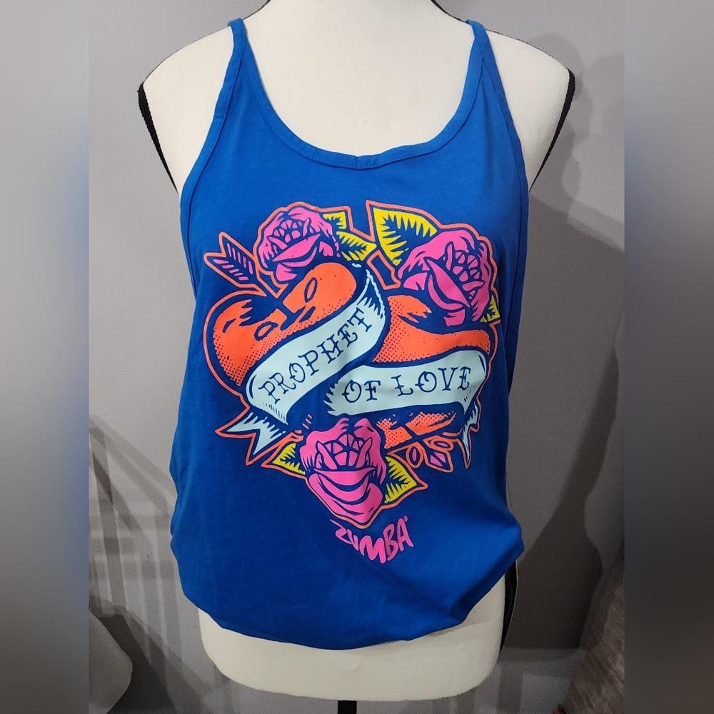 Blue Zumba tank